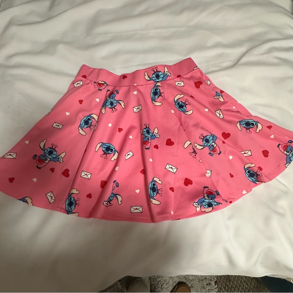 Her Universe Pink Pleated Skater Mini Skirt